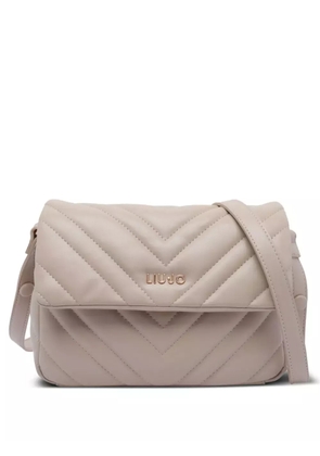 LIU JO quilted push-lock shoulder bag - Neutrals