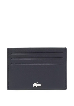 Lacoste Fitzgerald logo-plaque leather cardholder - Blue
