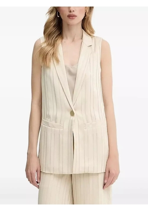 Armani Exchange pinstripe sleeveless waistcoat - Neutrals