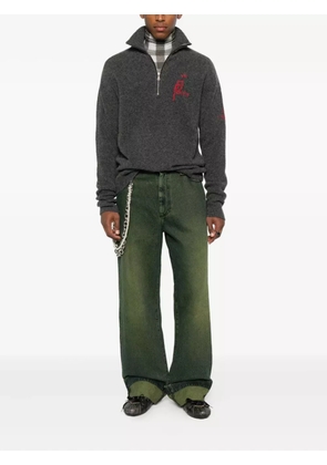 Vivienne Westwood embroidered-logo sweater - Grey