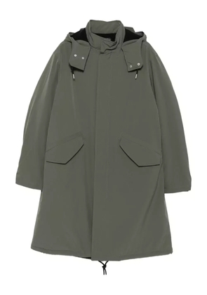 A.P.C. flap-pocket hooded coat - Green