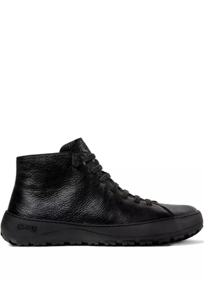 Camper lace-up leather ankle boots - Black
