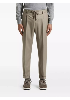 Peserico pleated drawstring trousers - Brown
