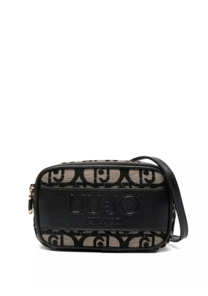 LIU JO small logo-plaque bag - Black