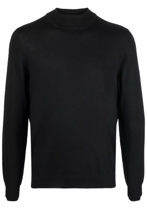 Fileria fine-knit mock neck jumper - Black