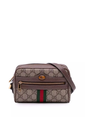 Gucci Pre-Owned 2016-2025 Mini GG Supreme Ophidia crossbody bag - Brown