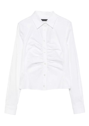 Balenciaga ruched long-sleeve shirt - White