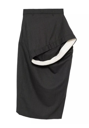 Moohong deconstructed wool skirt - Grey