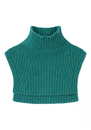 BOMPARD ribbed high-neck bib - Green