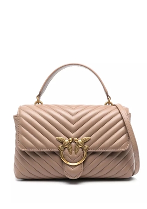 PINKO Love quilted shoulder bag - Neutrals