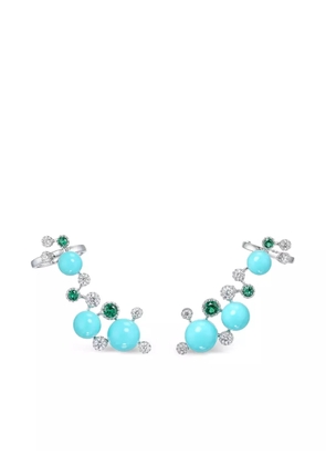 Anabela Chan 14K white gold Constellation diamond ear cuffs - Silver