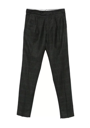 Incotex pleated checked trousers - Grey