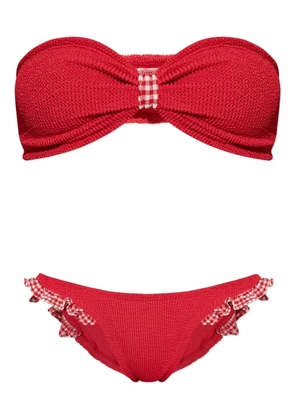 Hunza G Jean strapless bikini - Red