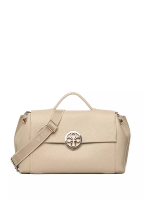 V°73 Federica V circular-plaque shoulder bag - Neutrals
