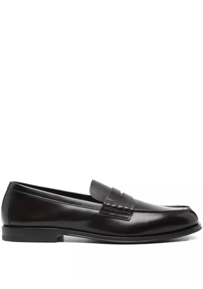 Henderson Baracco penny leather loafers - Brown