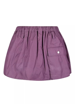 Baum Und Pferdgarten Simona elastic-waist pocket mini A-line skirt - Purple