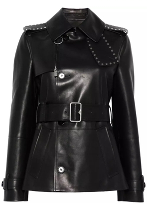Burberry leather jacket - Black