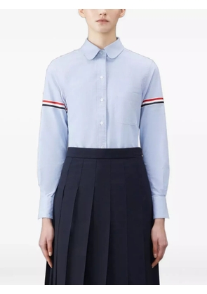 Thom Browne grosgrain-arm oxford shirt - Blue