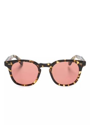 Garrett Leight Byrne square-frame sunglasses - Brown