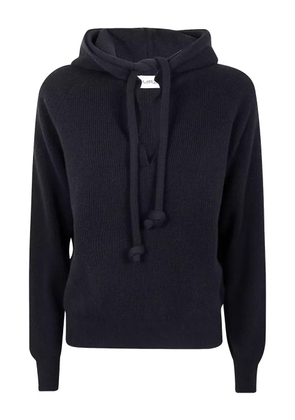 MRZ ribbed wool hoodie - Black