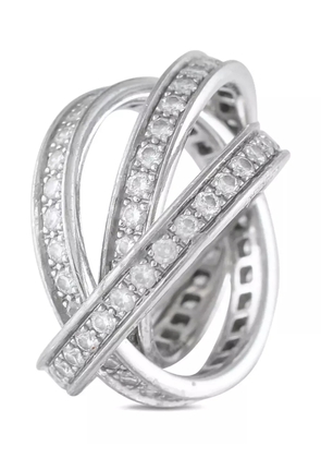 Cartier 18K white gold Trinity diamond ring - Silver