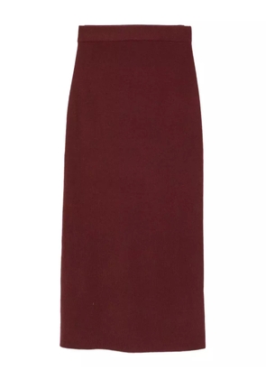 Dorothee Schumacher elastic-waistband midi skirt - Red