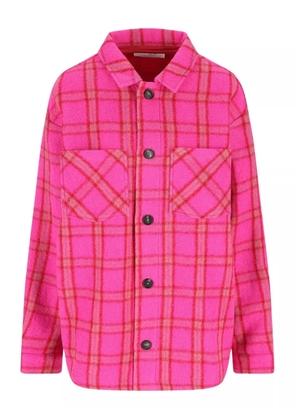 Giada Benincasa checked embroidered jacket - Pink