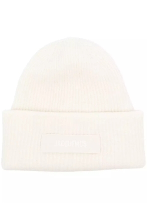 Jacquemus Le Bonnet Gros Grain beanie - Neutrals