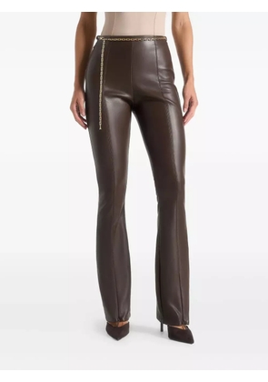Manière De Voir Ninon chain-detail flare leggings - Brown