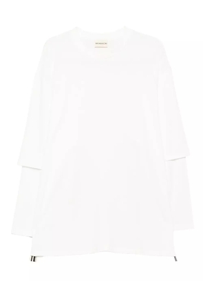 MORDECAI layered zip-detail T-shirt - White