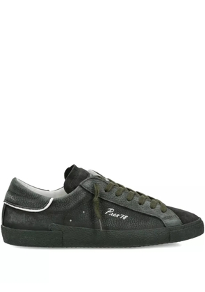 Philippe Model Paris suede-panelled low-top sneakers - Green