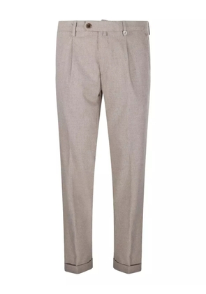 Myths pleated-cuffed trousers - Neutrals