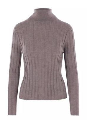 Allude ribbed turtleneck sweater - Grey