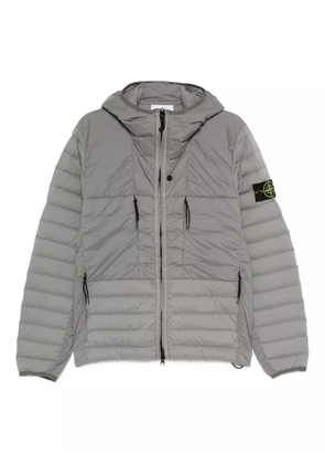 Stone Island hooded quilted jacket - Grey