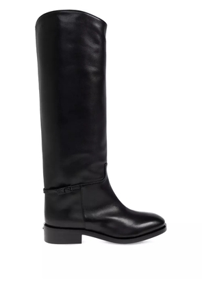 Le Silla buckle-detail leather boots - Black