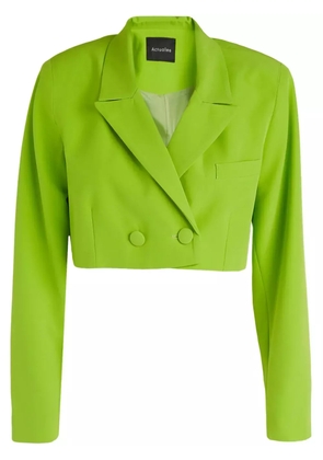 ACTUALEE cropped blazer - Green