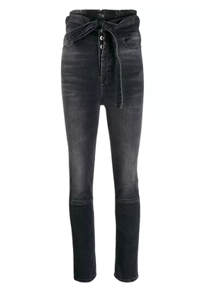 UNRAVEL PROJECT high-waist skinny jeans - Black