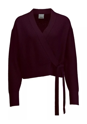 Allude rib-knit cardigan - Red