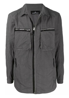 Stone Island Shadow Project long sleeve zipped pocket jacket - Grey