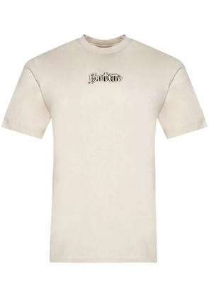 Burberry logo appliqué cotton t-shirt - Neutrals