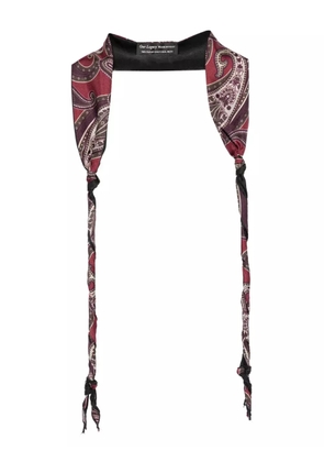 OUR LEGACY paisley-print twisted scarf - Red