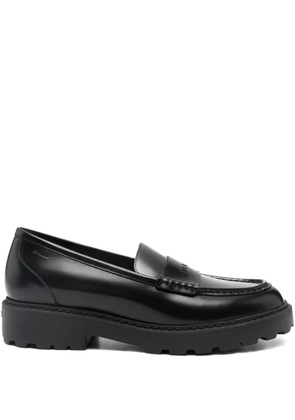 Bally leather platform loafers - Black
