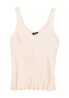 DIXIE V-neck cotton top - Neutrals