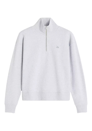 Maison Kitsuné half-zip embroidered sweatshirt - Grey
