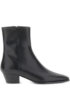 Aeyde zip-detail pointed-toe boots - Black