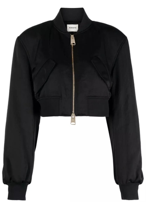 KHAITE The Reggie cropped jacket - Black