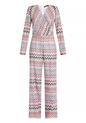 Missoni zig zag-pattern jumpsuit - Pink