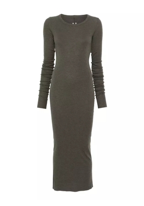 Rick Owens long-sleeve midi dress - Green