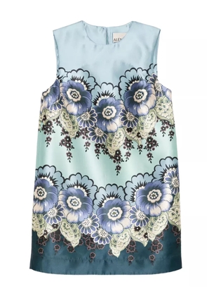 ALEMAIS floral-print sleeveless dress - Blue