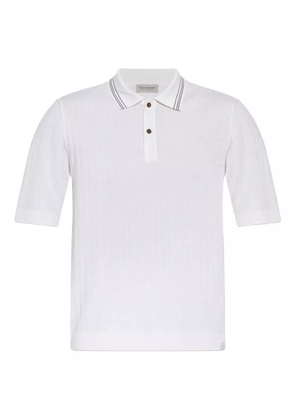 Paul & Shark ribbed polo shirt - White